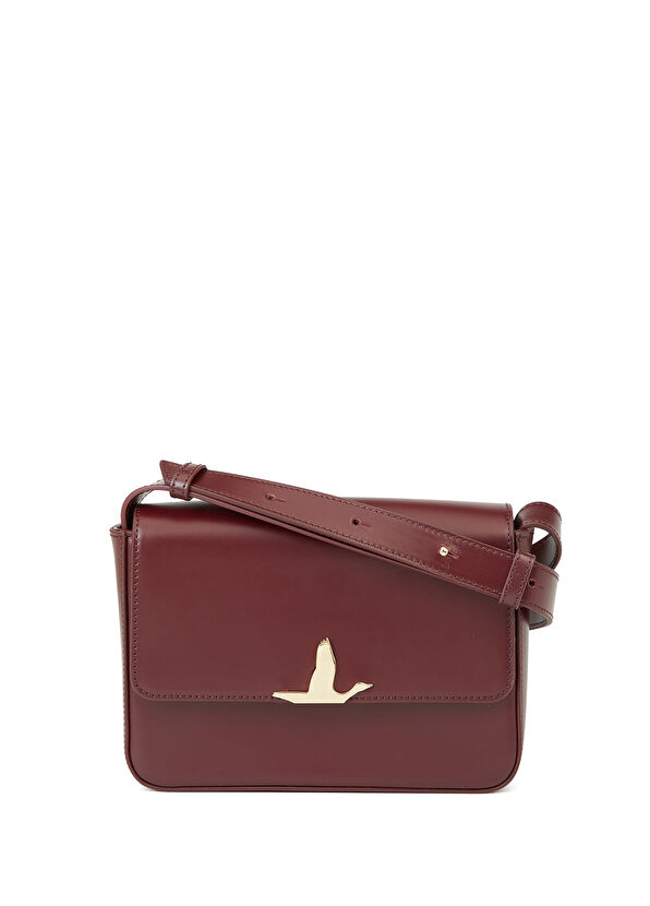 Bordo Logo Detaylı Kadın Deri Çanta Beymen Club Bordo Logo Detaylı Kadın Deri Çanta - 2