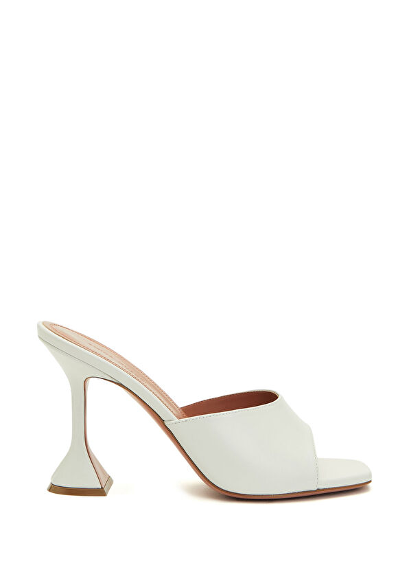 Lupita Beyaz Kadın Deri Terlik - Görsel 2