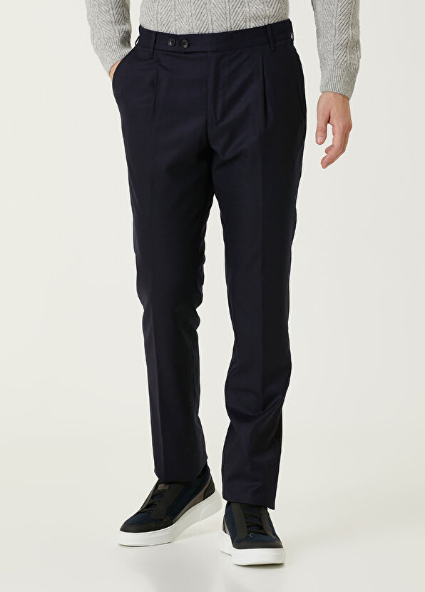 Rota Lacivert Yün Pantolon - 2