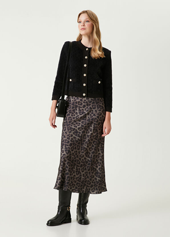 Siyah Tüylü Hırka Beymen Club Siyah Tüylü Hırka - 3