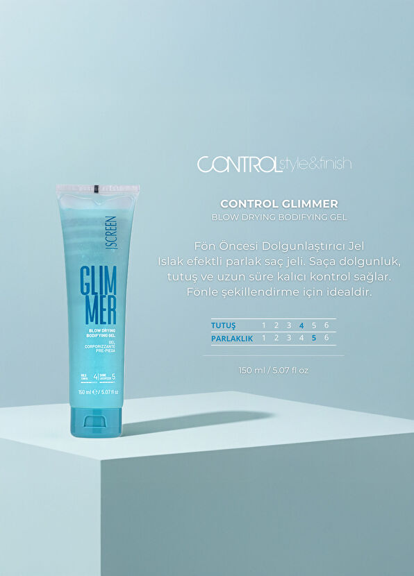 Screen Hair Care Control Glimmer Blow Dry Gel 150 ml - 2