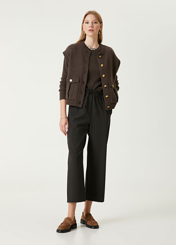 Siyah Çizgili Pijama Pantolon Beymen Club Siyah Çizgili Pijama Pantolon - 2