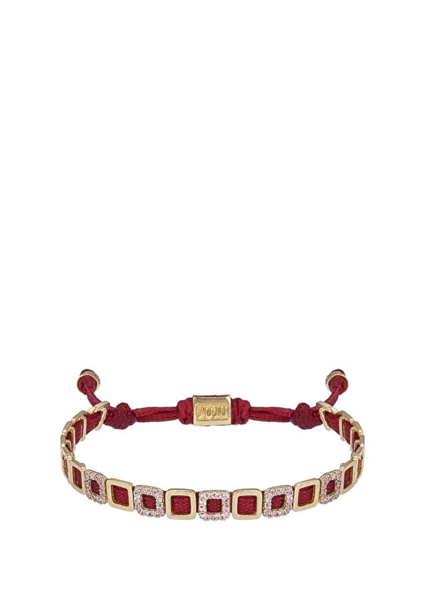 Juju Square Handmade Bronze Women's Bracelet with Stone - 1