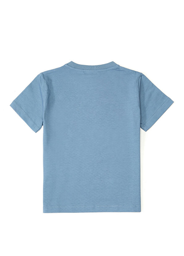 Golden Goose Mavi Erkek Çocuk T-shirt - 2