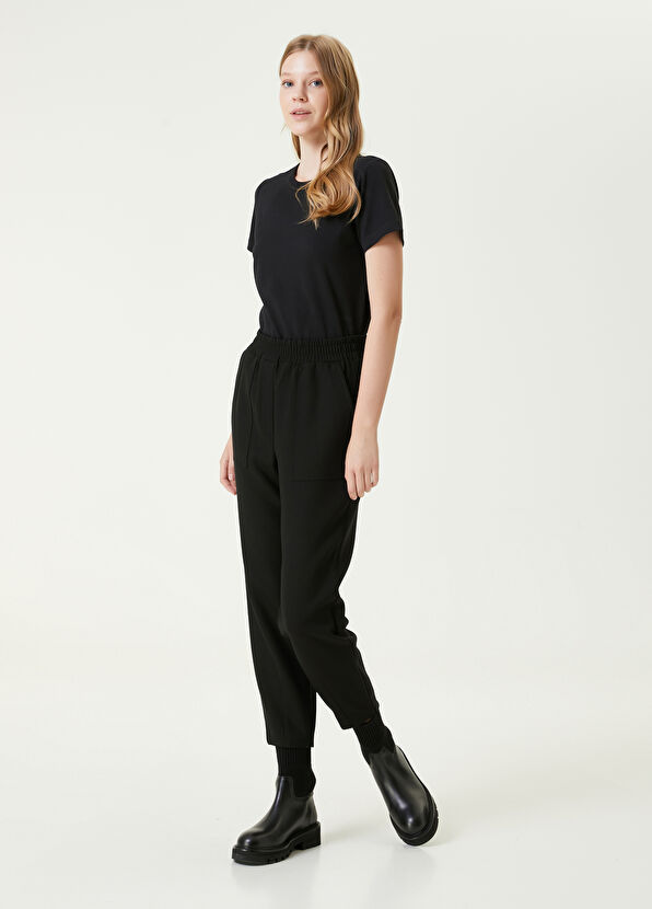 Beymen Club Siyah Bisiklet Yaka Basic T-shirt - 2