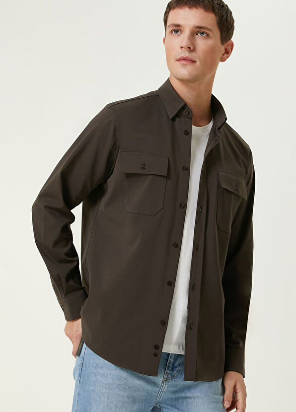 Network Kahverengi Gömlek - 2