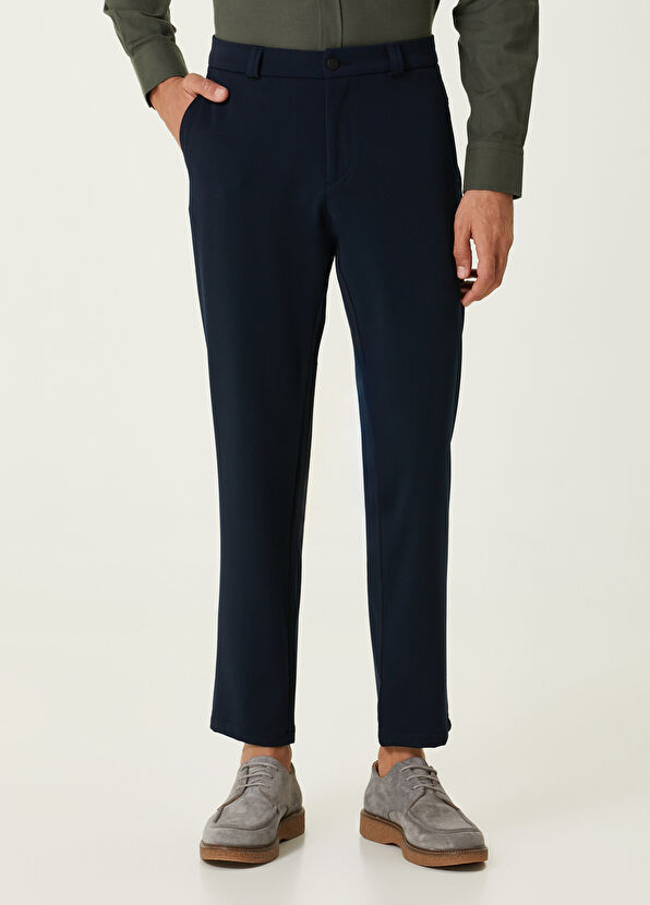 Beymen Club Slim Fit Navy Blue Pants - 2