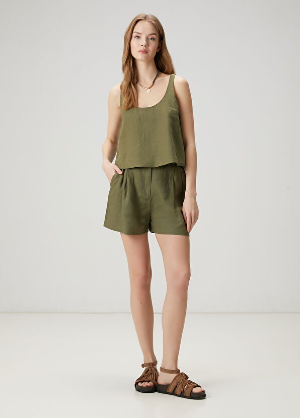 Beymen Club Haki Keten Bluz - 3