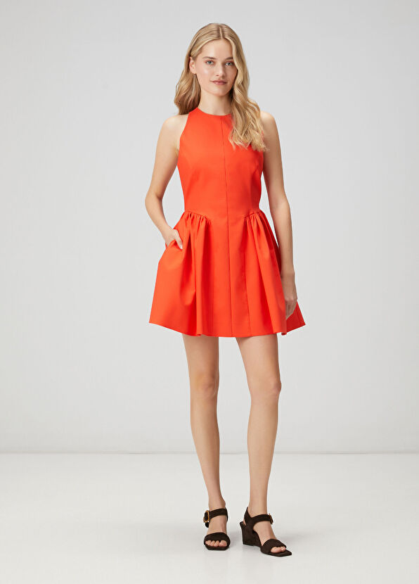 Beymen Club Kırmızı Prenses Kesim Mini Elbise - 1