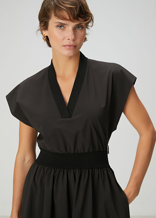 Beymen Club Black Midi Dress - 2