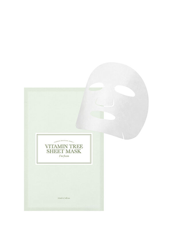 I’m From Vitamin Tree Sheet Mask Leke ve Geniş Gözenek Karşıtı Donuk Görünüm Önleyici Kağıt Maske 22ml - 1
