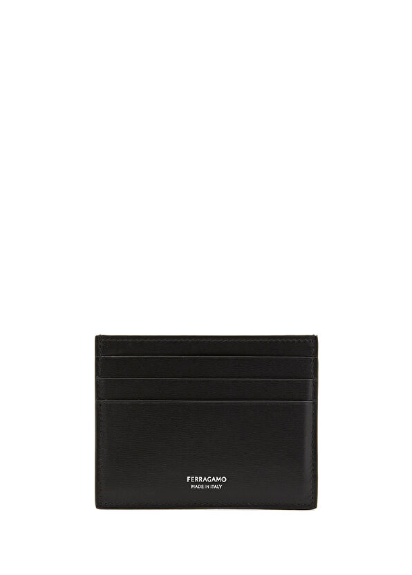 Ferragamo Siyah Erkek Deri Kartlık - 2
