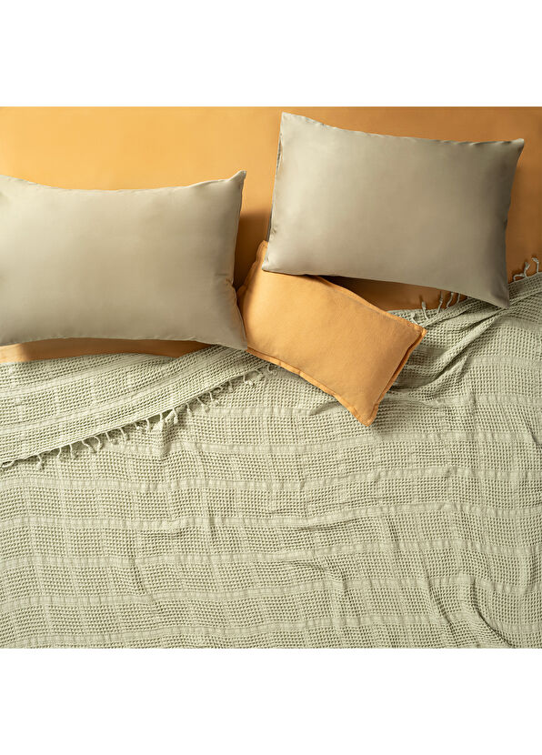 Zsa Zsa Zsu Solid Green Tencel Cotton Single Pique 160 x 220 cm - 2