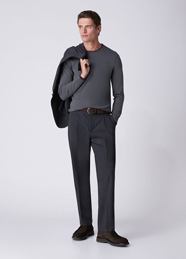 Beymen Club Anthracite Contrasting Color Detail Sweater - 3