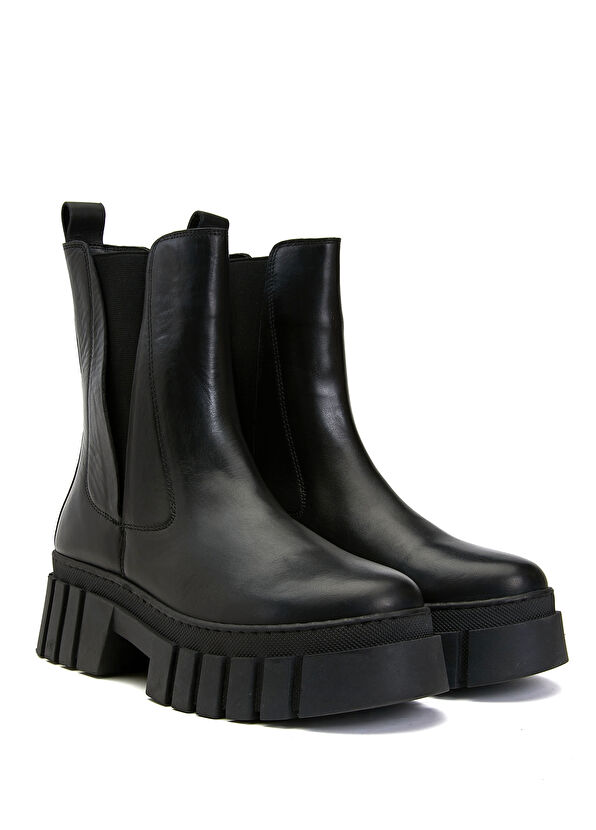 Beymen Club Black Womens Leather Boots - 2