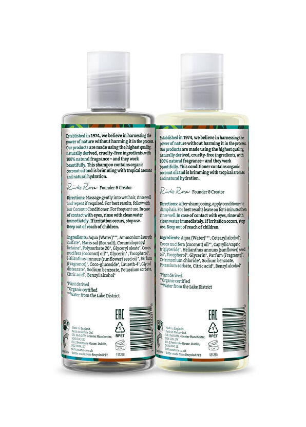 Faith In Nature Hindistan Cevizi %99 Doğal Nemlendirici Saç Kremi ve Şampuan 2x400 ml - 3