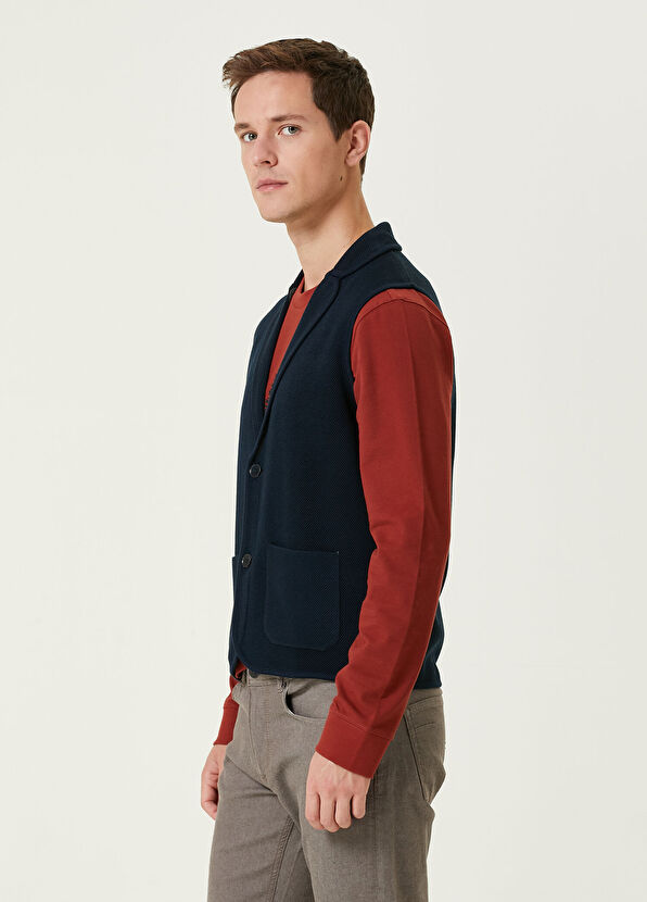 Beymen Club Lacivert Triko Yelek - 4