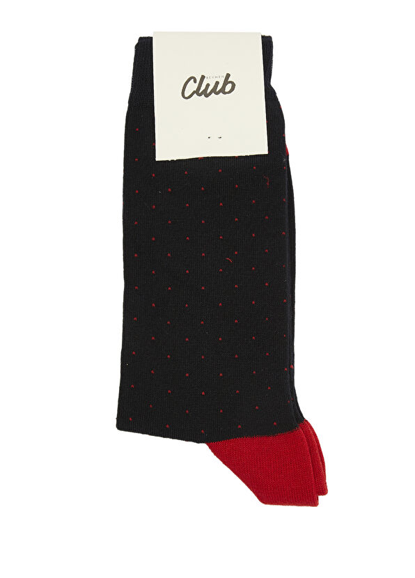 Beymen Club Navy Blue Dot Jacquard Mens Socks - 2