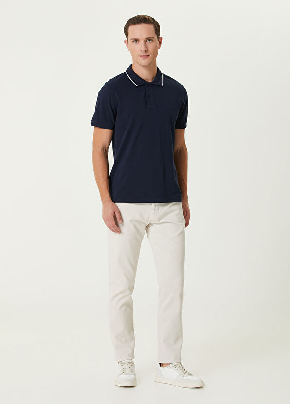 Beymen Club Slim Fit Cream Pants - 1