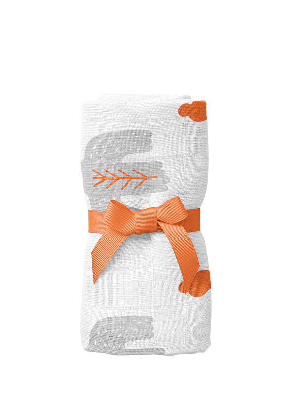 Itsy Bitsy Kids Bird of Life Renkli Gri Müslin Bebek Örtüsü 70 x 70 cm - 1