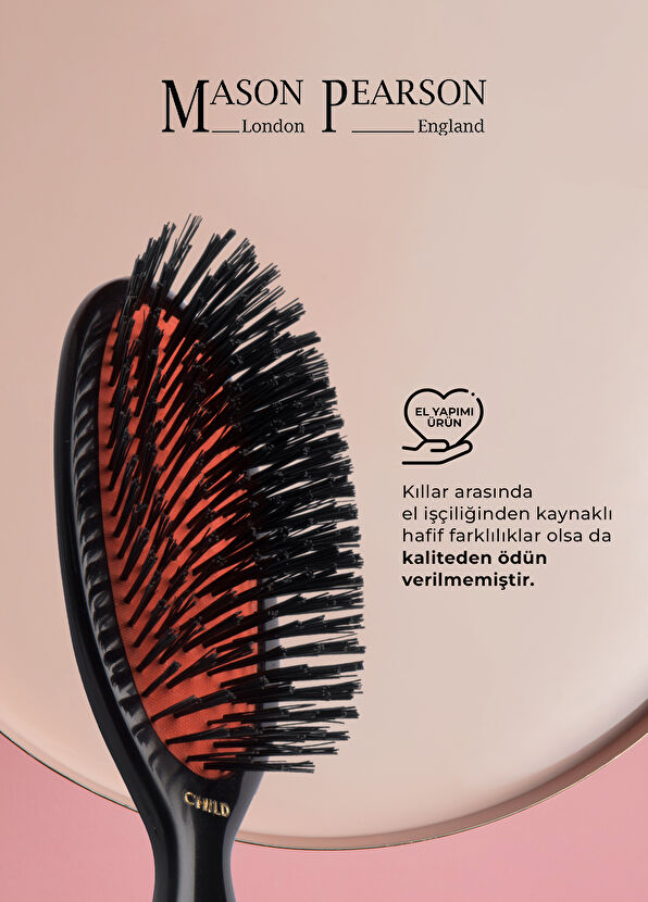 Mason Pearson Pocket Child Bristle CB4 Dark Çocuk Saç Fırçası - 2