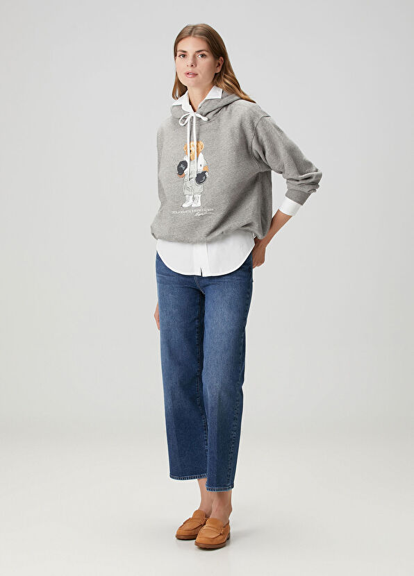 Polo Ralph Lauren Gri Baskılı Sweatshirt - 2