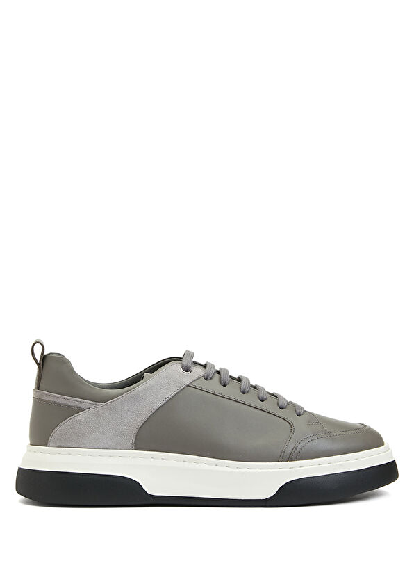 Beymen Club Grey Men's Leather Sneakers - 1
