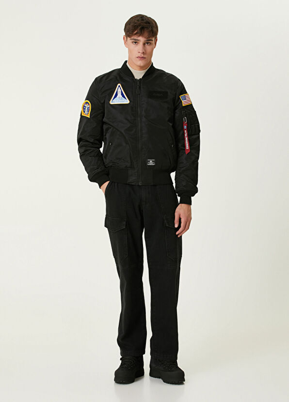 Siyah Patch Detaylı Mont - Görsel 3