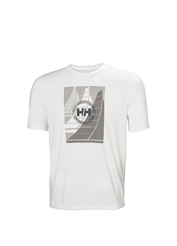 Helly Hansen Hp Race Graphic Bej Baskılı Kısa Kollu Erkek T-Shirt - 1