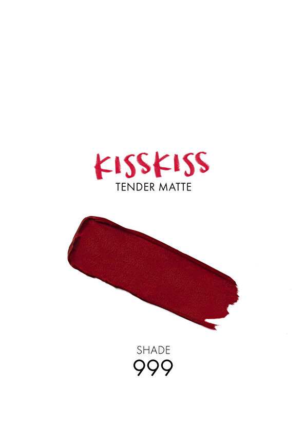 Guerlain KissKiss Tender Matte 999 Eternal Red - 2