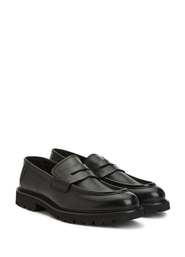 Beymen Club Siyah Erkek Deri Loafer - 2