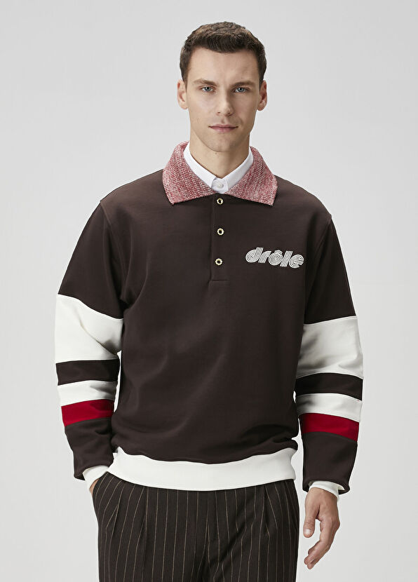Drôle De Monsieur Koyu Kahverengi Sweatshirt - 2