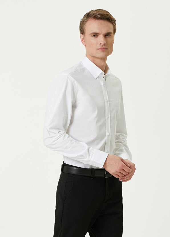Beymen Club Slim Fit Beyaz Gömlek - 2