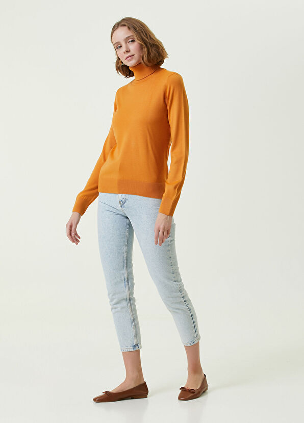 Beymen Club Orange Full Turtleneck Pullover - 2