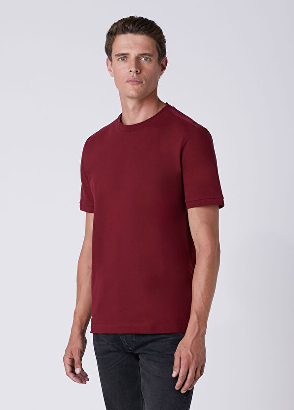 Beymen Club Basic Fit Cherry Shoulder Goose Flex Detail T-Shir - 4