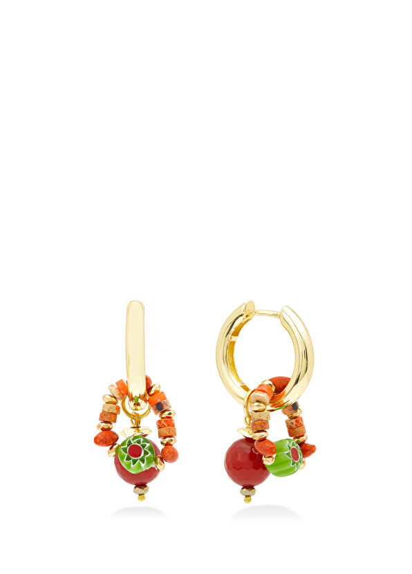 Beymen Club Doğal Taşlı Kadın Halka Küpe - 1