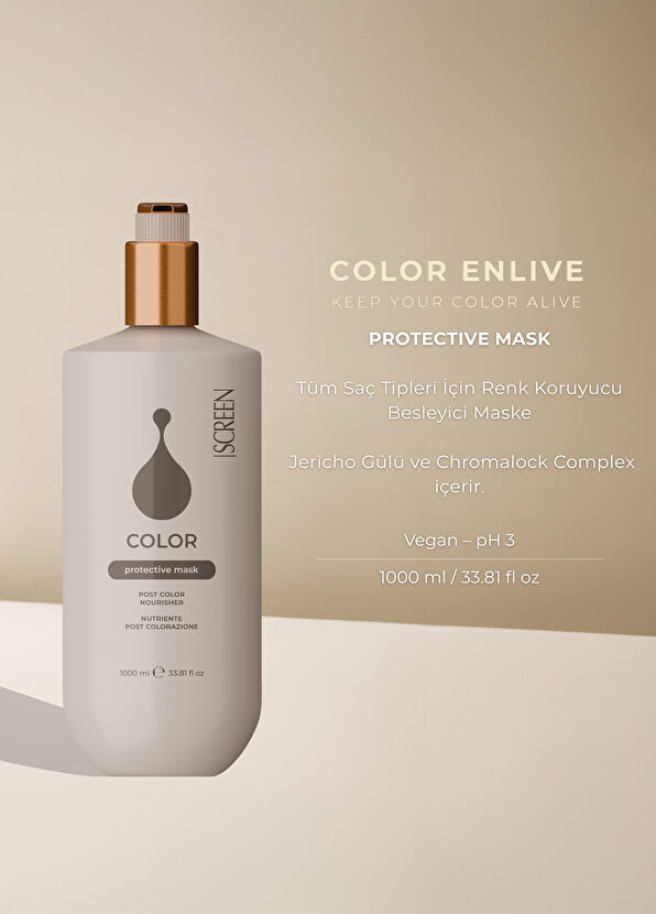 Screen Hair Care Color Protective Color Protective Hair Mask 1000 ml - 2