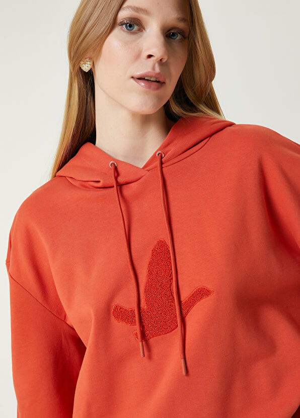 Beymen Club Kiremit Kapüşonlu Logolu Sweatshirt - 2