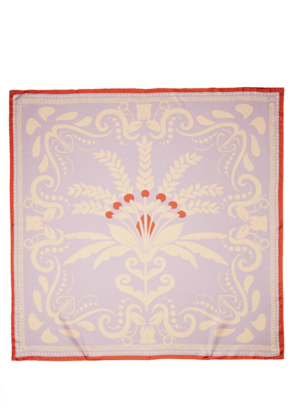 Beymen Club Purple Silk Scarf - 1