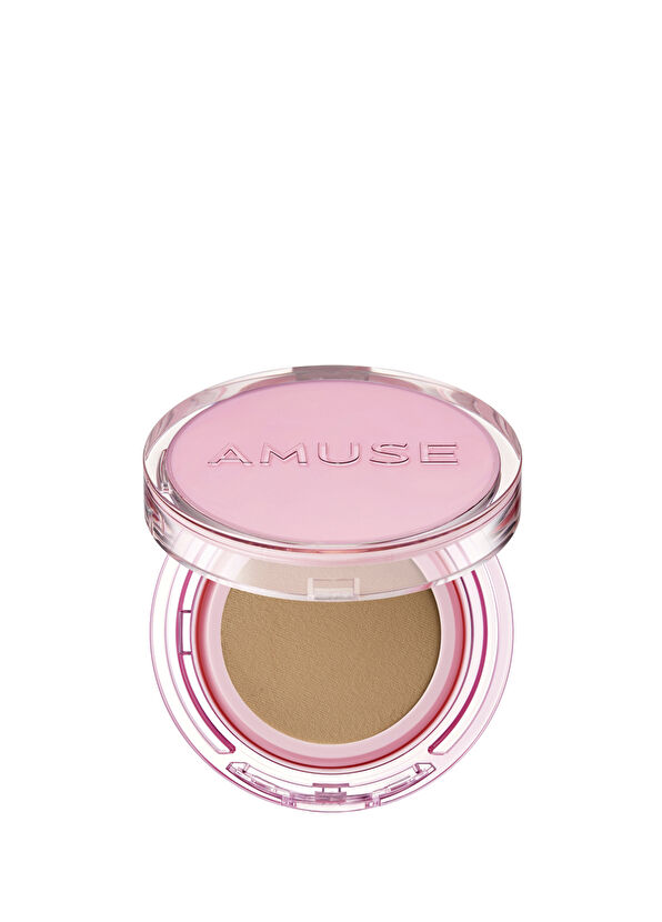 Amuse Dew Power 04 Tan Vegan Cushion SPF 50+ Centella ve Peptitli Gün Boyu Kalıcı Orta Parlak Bitişli Fondöten 15 gr - 1