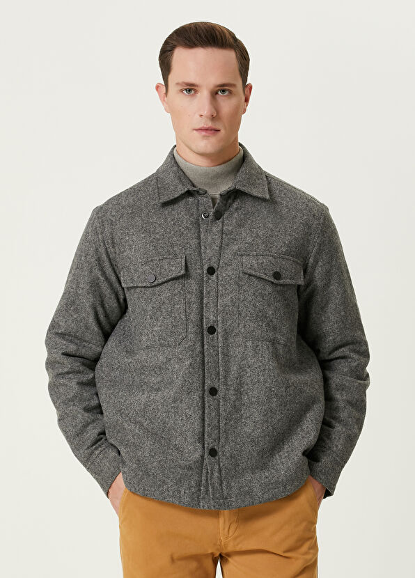 Beymen Club Grey Wool Overshirt - 1