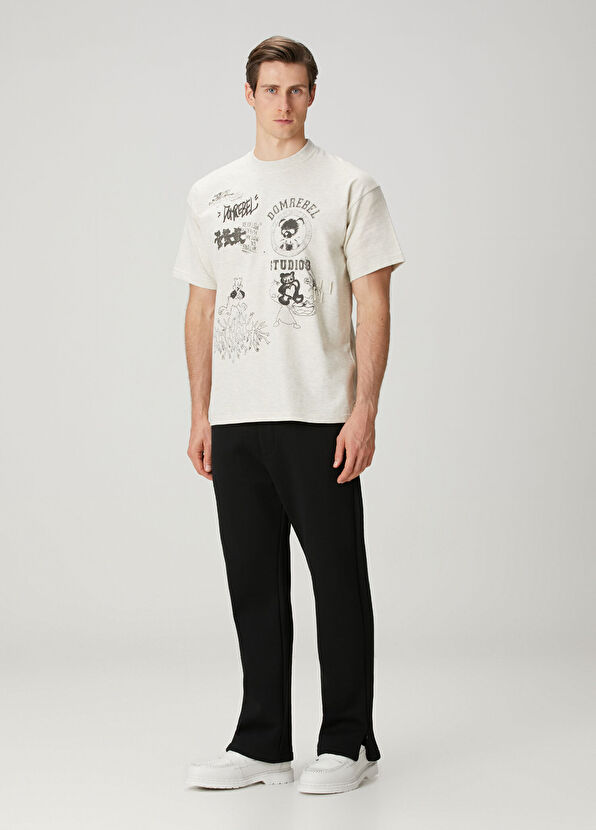 Domrebel Varsity Bear Printed T-Shirt - 2