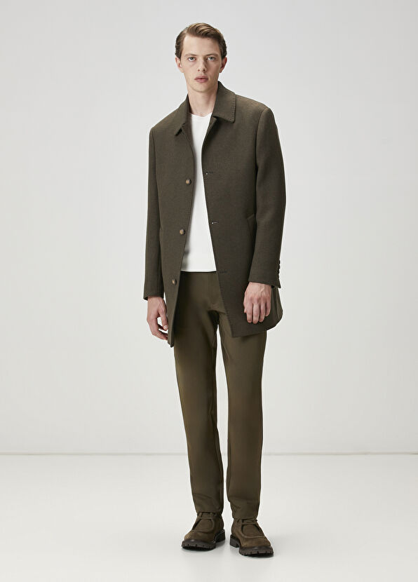 Beymen Club Kırık Beyaz Dokulu Kaşmir Karışımlı Yün Kazak - 2