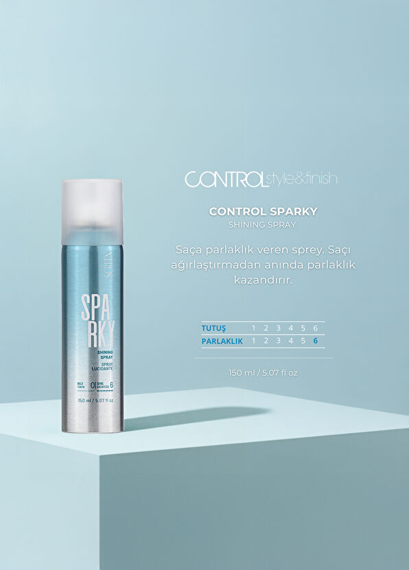 Screen Hair Care Control Sparky Shine Hair Spray 150 ml - 2