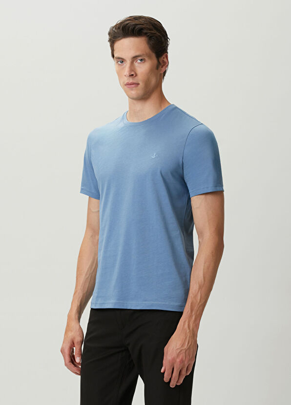 Beymen Club Blue Basic T-Shirt - 2