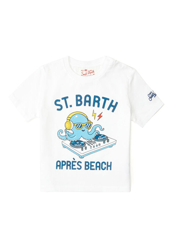 MC2 (Saint Barth) Denver White Graphic Print Boys' T-shirt - 1