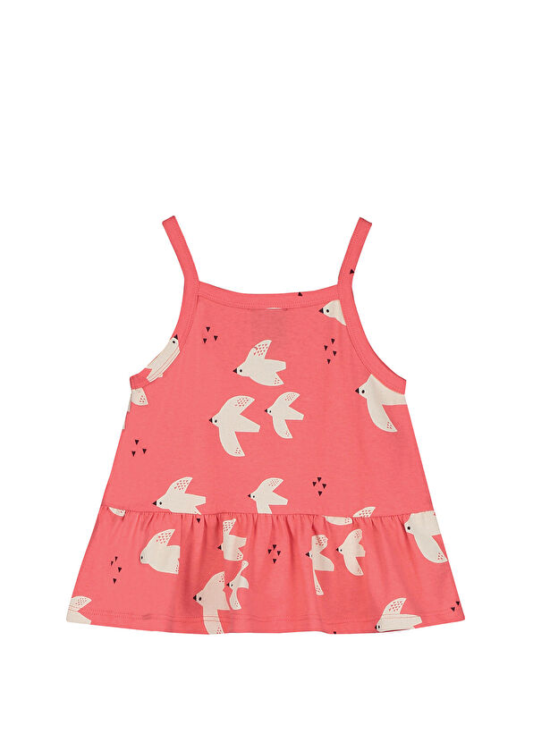 Letter To The World Barcelona Turuncu Kız Çocuk Organik Pamuk Atlet - 2