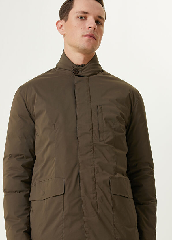 Beymen Club Haki İç Yelek Detaylı Puff Mont - 2