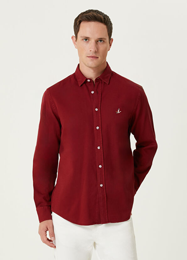 Comfort Fit Burgundy Shirt Beymen Club Comfort Fit Burgundy Shirt - 1