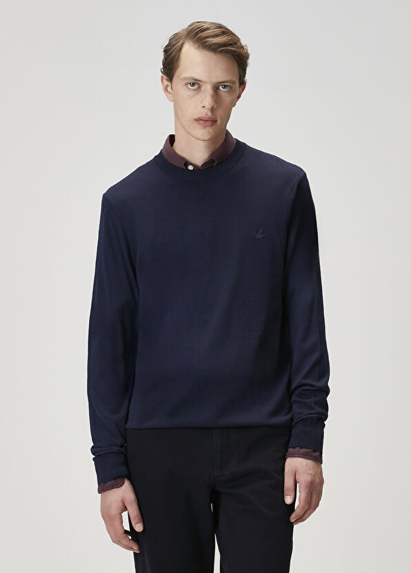 Beymen Club Lacivert Basic Yün Kazak - 2